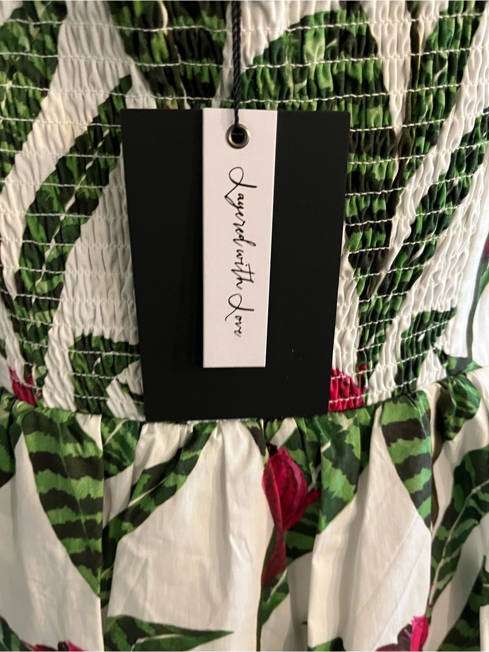 Layered with Love Tropical Floral Dress Large - Picture 6 of 9